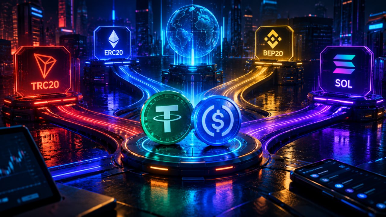 💳 USDT и USDC: как не потерять деньги в сетях